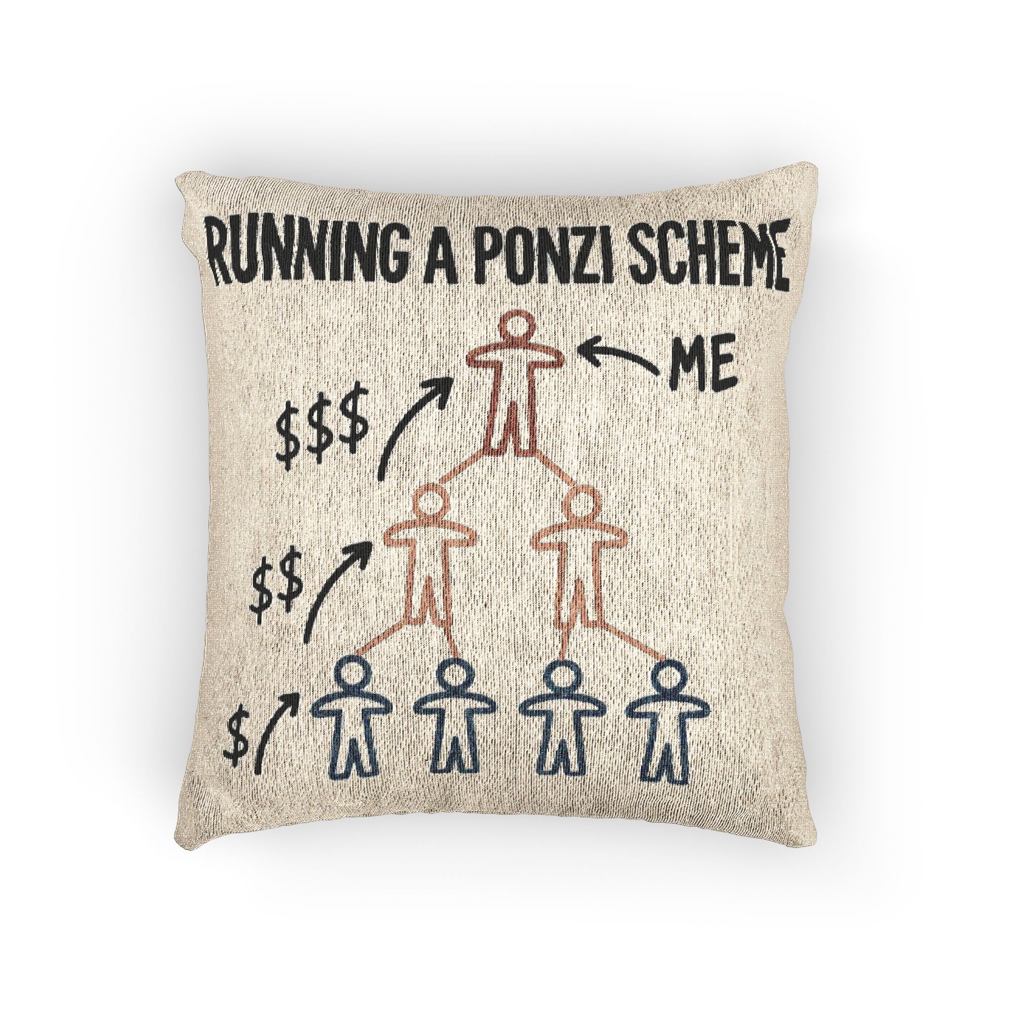 Ponzi Scheme Pillow